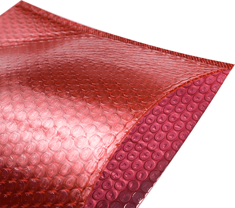 Red Shielding Film Bubble Bag