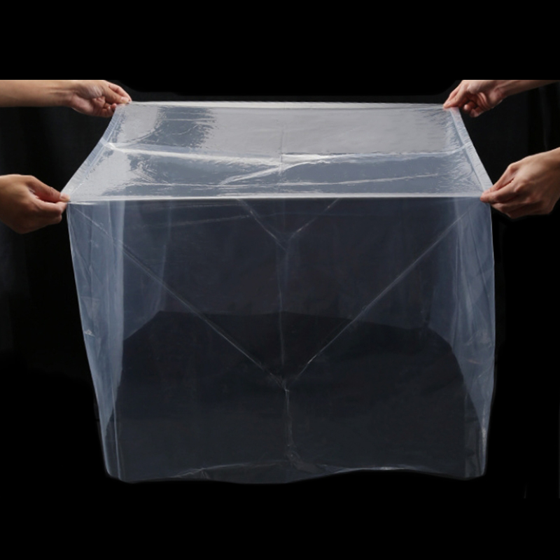 Transparent Square Bottom Plastic Bag