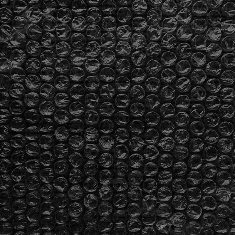 Black Bubble Wrap with Privacy